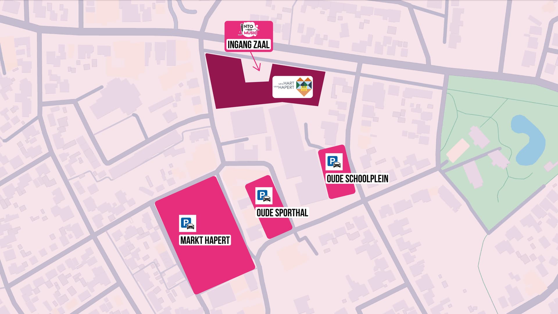Plattegrond parkeren MFA Hapert
